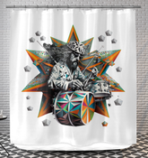 Beat Bliss Shower Curtain